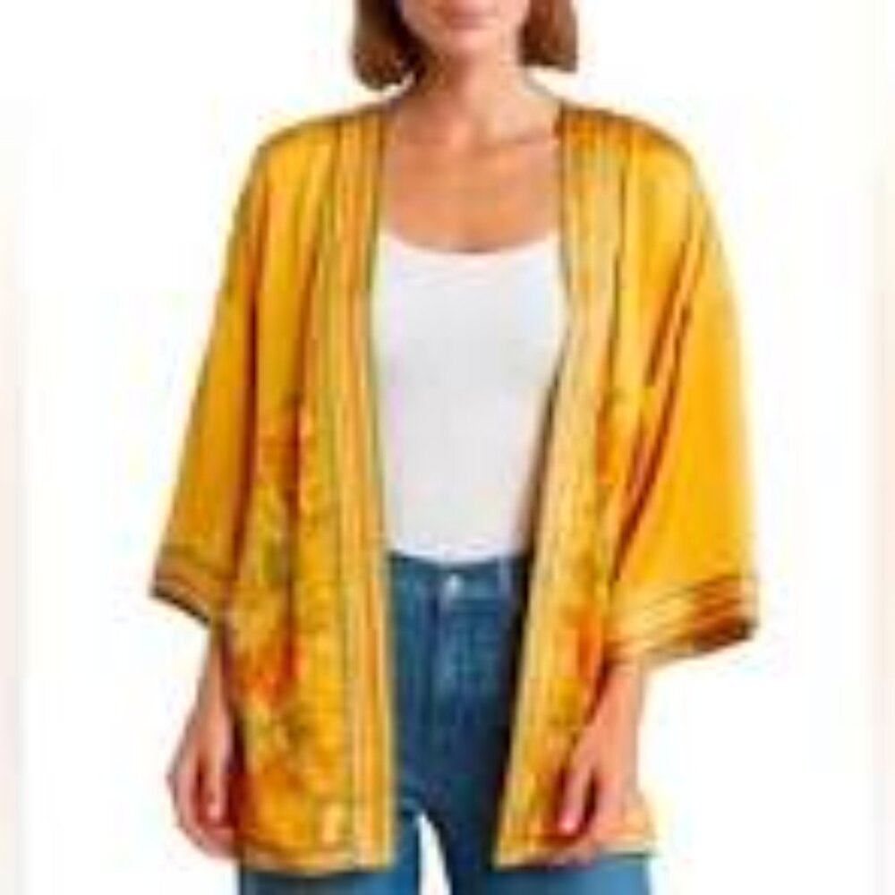 DR2 New Elegant Floral Kimono Top